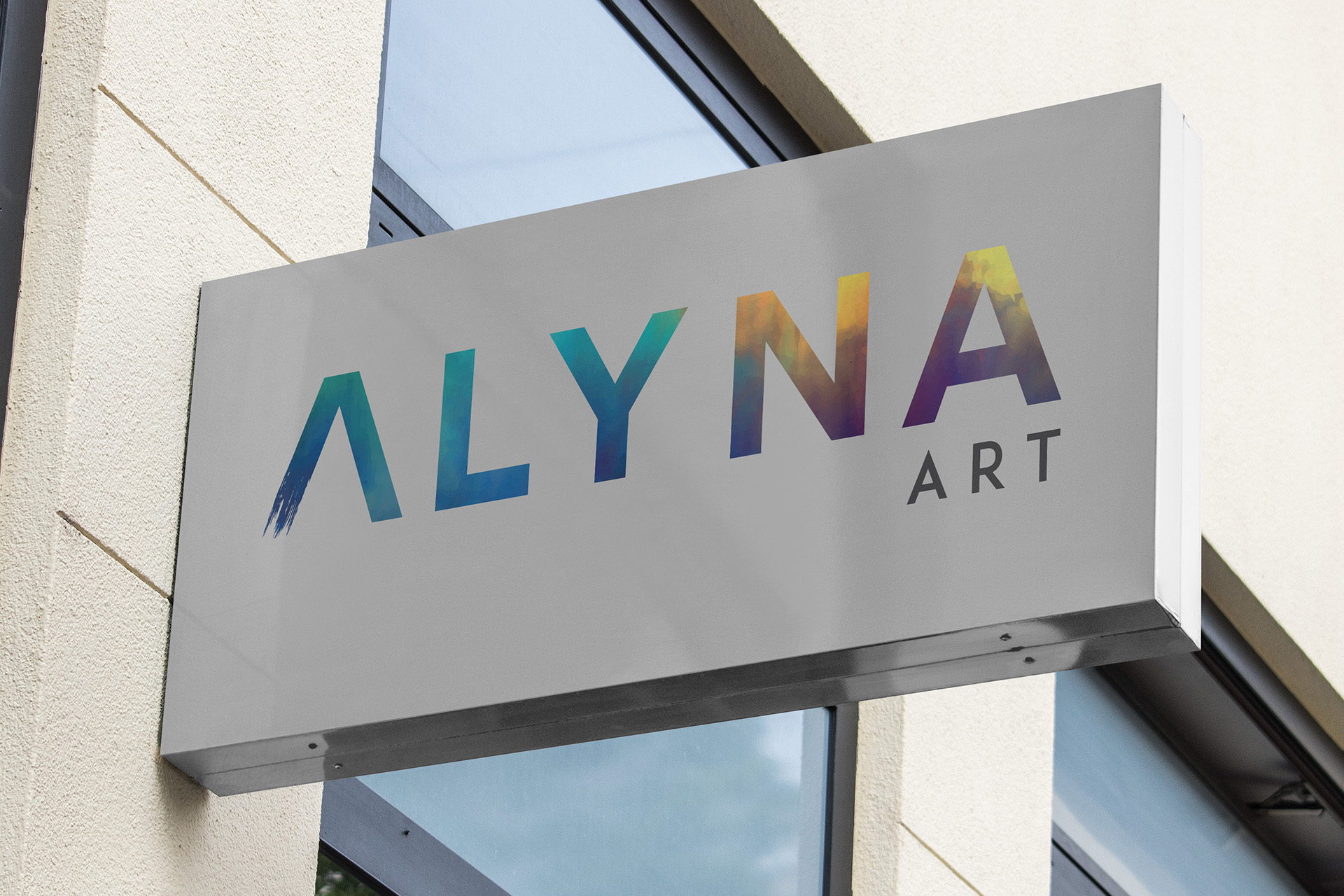 Alyna art signage design