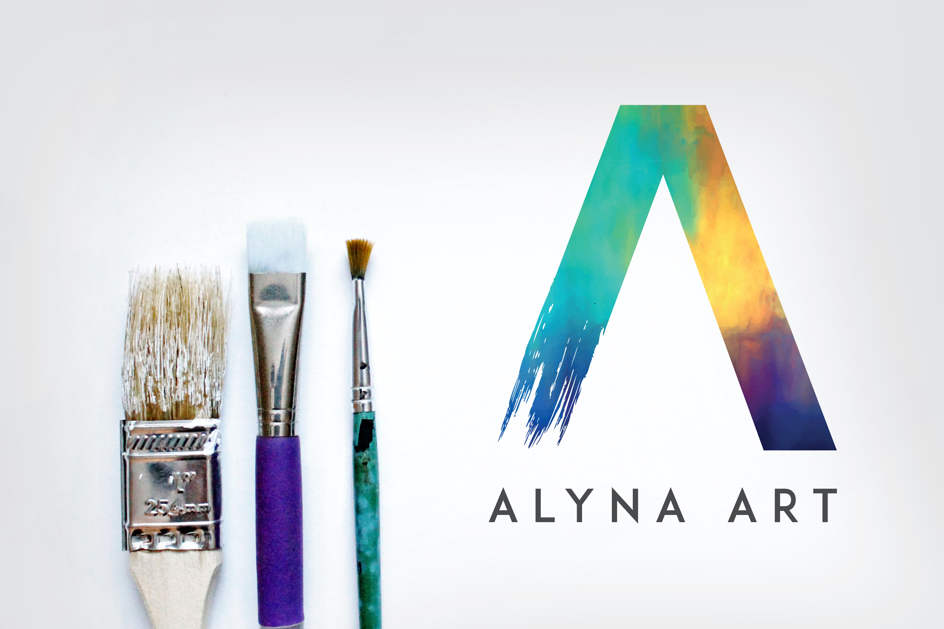 Alyna art logo design