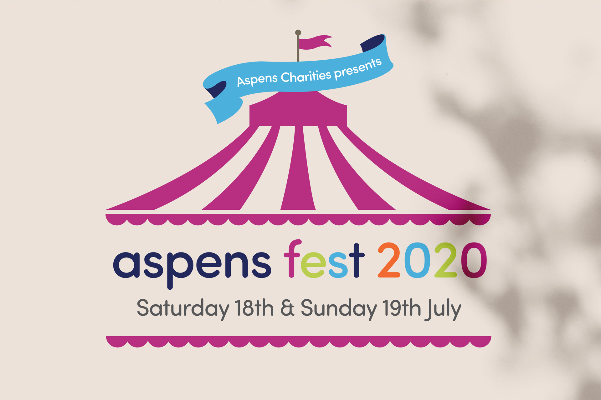 Aspens fest event logo design