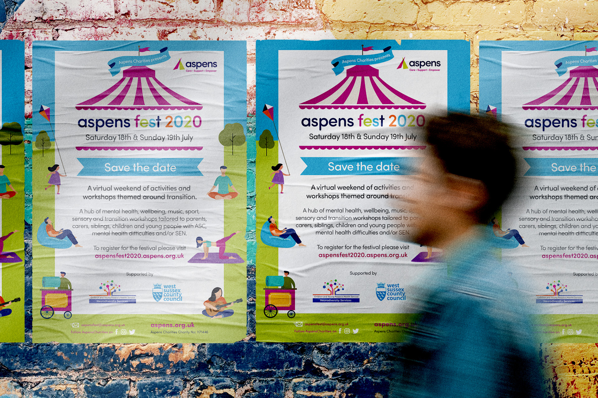 Aspens charities event poster design