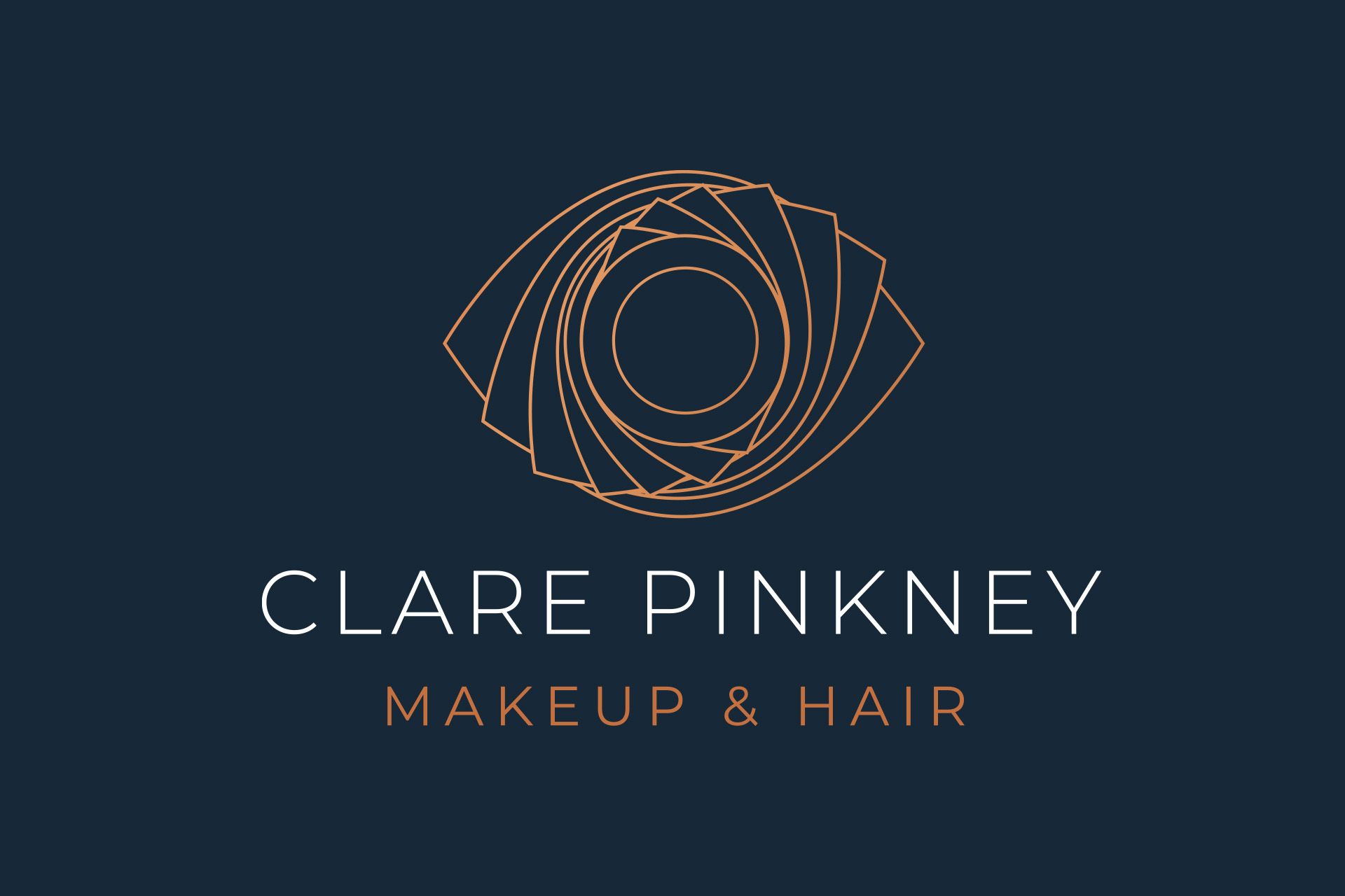 Clare Pinkney MUA logo design