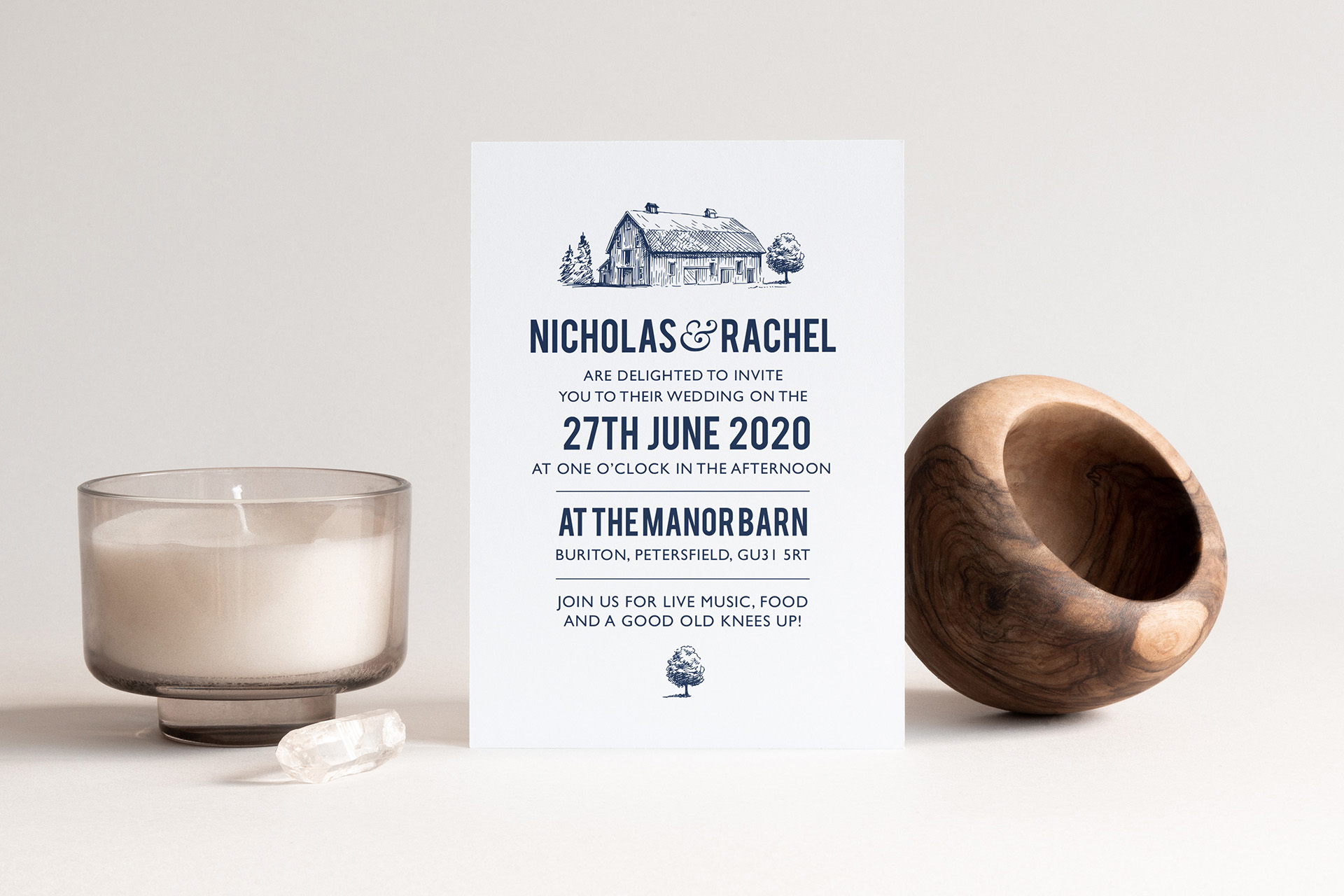 Bespoke wedding Invitation design