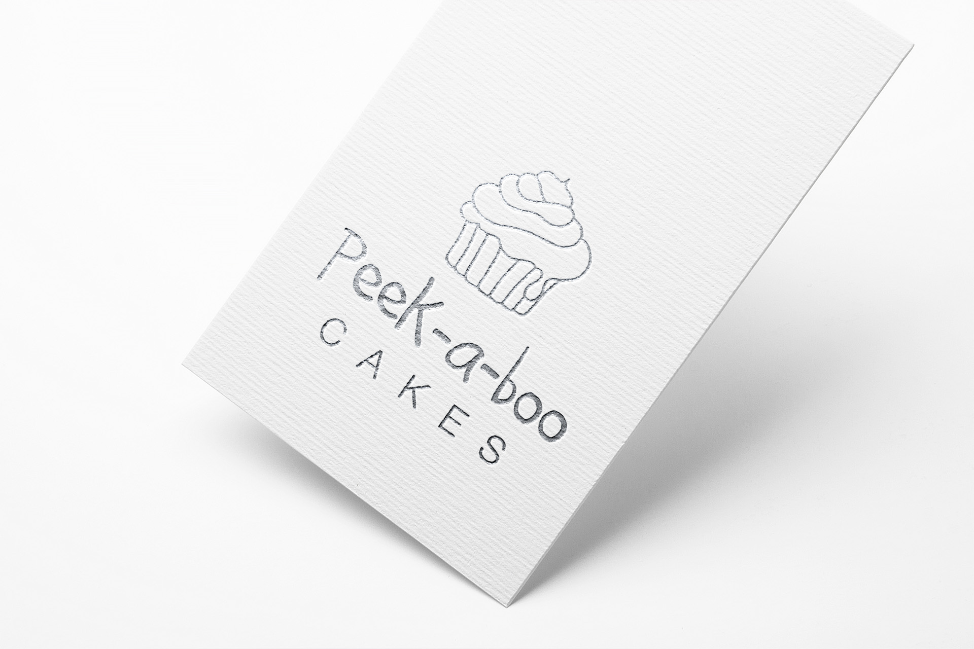 Peek-a-boo cakes logo design