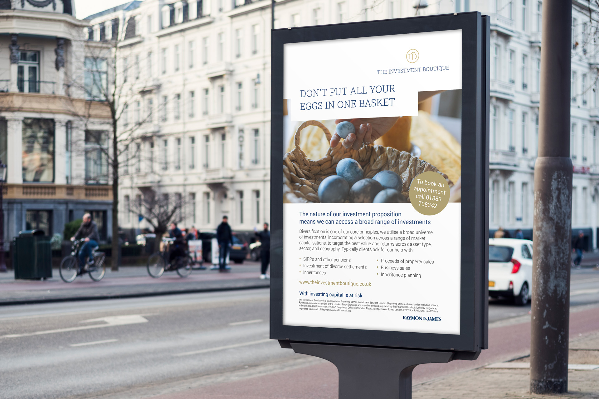 The Investment Boutique advertising campaign design